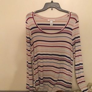 Long sleeve striped White House black market sz L